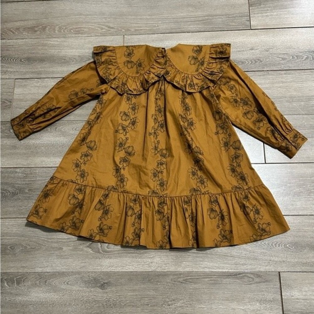 NWOT Carbon Soldier Brown floral Dress - Picture 2 of 5